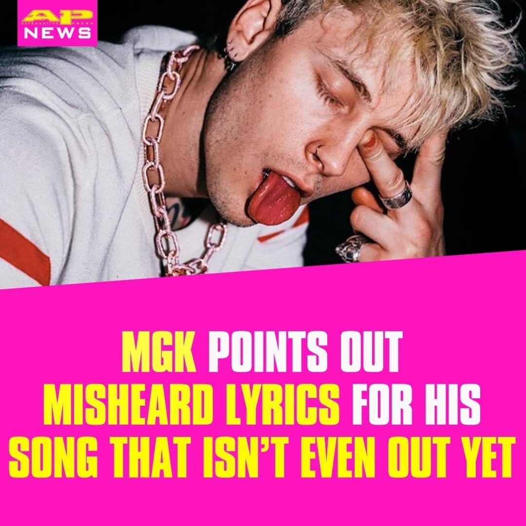 Alternative Pressさんのインスタグラム写真 - (Alternative PressInstagram)「No, the lyrics floating around for @machinegunkelly’s unreleased ‘Tickets To My Downfall’ song aren’t actually the correct ones ⁠ LINK IN BIO⁠ .⁠ .⁠ .⁠ #machinegunkelly #mgk #ticketstomydownfall #machinegunkellyticketstomydownfall #mgkticketstomydownfall #misheardlyrics #altpress #alternativepress」9月22日 11時30分 - altpress