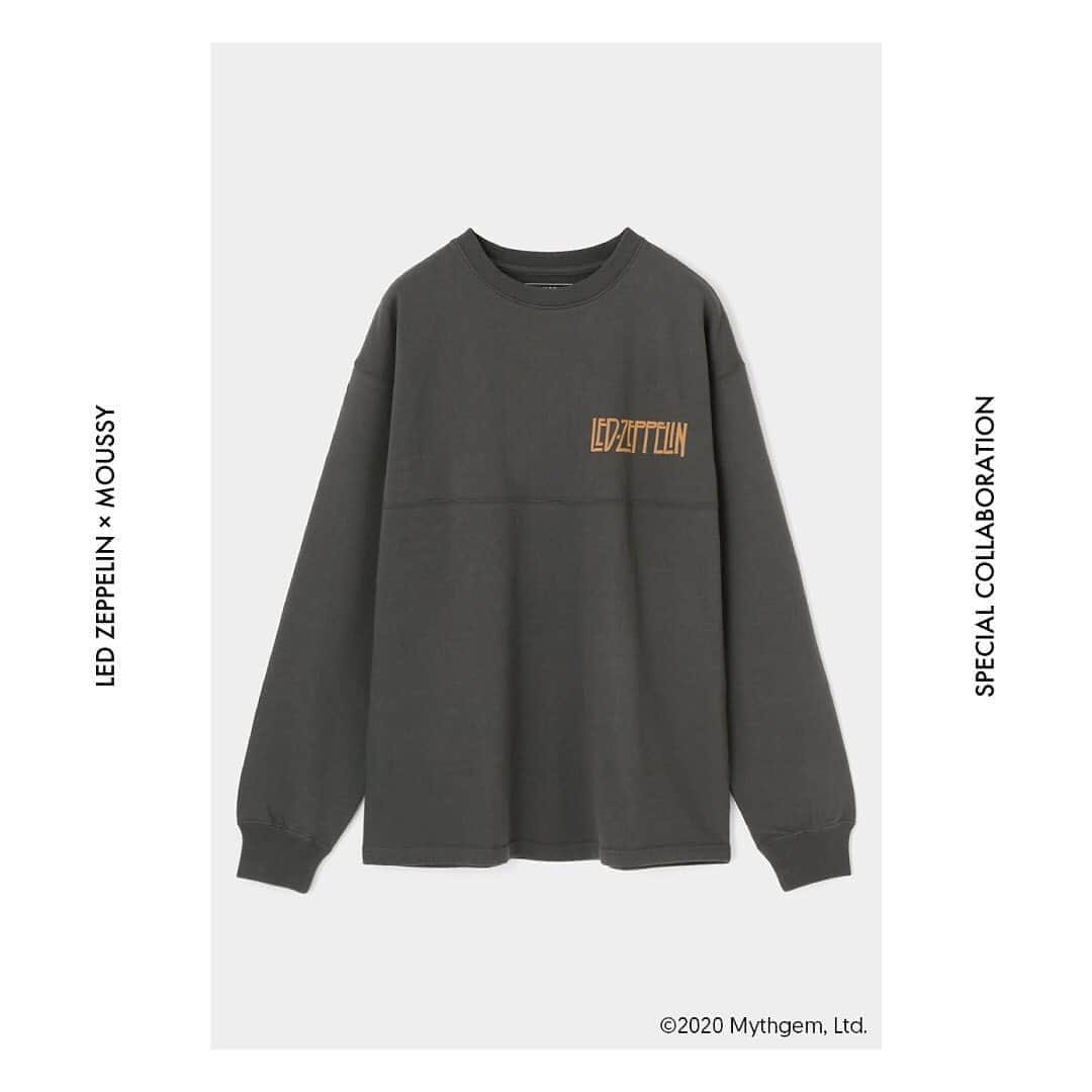 のインスタグラム：「LED ZEPPELIN × MOUSSY 2020.9.25.fri Release ㅤㅤㅤㅤㅤㅤㅤㅤㅤㅤㅤㅤㅤ MOUSSYの個性であるヴィンテージ、メンズカルチャーからのインスピレーションを表現するスペシャルなコラボレーションが実現。  ・LED ZEPPELIN BACK LOGO LONG SLEEVE TEE(010DAQ01-5170) Led Zeppelinの代表的なロゴとメンバー4人を表したシンボルを用いたデザイン。 発泡プリントの立体感がポイントに。 ㅤㅤㅤㅤㅤㅤㅤㅤㅤㅤㅤㅤㅤ 全国のMOUSSY店舗・SHEL'TTER WEB STOREにて9月25日(金)より発売開始。 #MOUSSY #LEDZEPPELIN ---------------------------------------------- LED ZEPPELIN 英国のロック・グループ。 略称は「ZEP」「ZEPP」(ゼップ)「LED ZEP」(レッド・ゼップ)と呼ばれる。 1968年に「レッド・ツェッペリン1」でデビュー。 その後12年にわたり世界で最も革新的な大物ロックバンドと広く認められる始まりとなる。 50年以上たった現在でも、レッド・ツェッペリンは音楽史の中で中心的役割を果たしてきた功績に対し、その栄誉をたたえられ続けている。   ハードロックの祖として語られることが多々あるが、レッド・ツェッペリンは他にもブルースからフォーク、トラッド、ファンク、インドや中近東系の音楽に影響を受けた楽曲など幅広くリリースしており、多様な音楽性を内包したバンドであった。   後進のミュージシャンたちからの人気が高いことで有名であり、フォロワーの数は著しく多く、後世の音楽にジャンルを超越した多大な影響を与え続けている。 日本で彼らのパフォーマンスは伝説的である。」