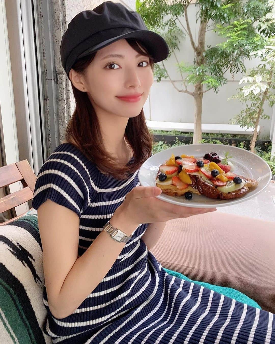 橘沙奈さんのインスタグラム写真 - (橘沙奈Instagram)「* ここのパンケーキとフレンチトースト、 トッピングのフルーツがたっぷりで甘さ控えめだから 大好きっ😋💕 * * ランチの後ジム行こうと思ったら、 祝日はお休みだった(´TωT｀)💦 * * * * * * * * * * * * * * * * * * * * * * * * * * * * * * * #パンケーキ #フレンチトースト #フルーツパンケーキ #カフェ #カフェ巡り #ボンダイカフェ #テラス #東京カフェ #東京ランチ #スイーツ #cafe #sweets #pancakes #🥞 #🍓 #🥝 #🍌 #🥭」9月22日 17時49分 - an.an.0706