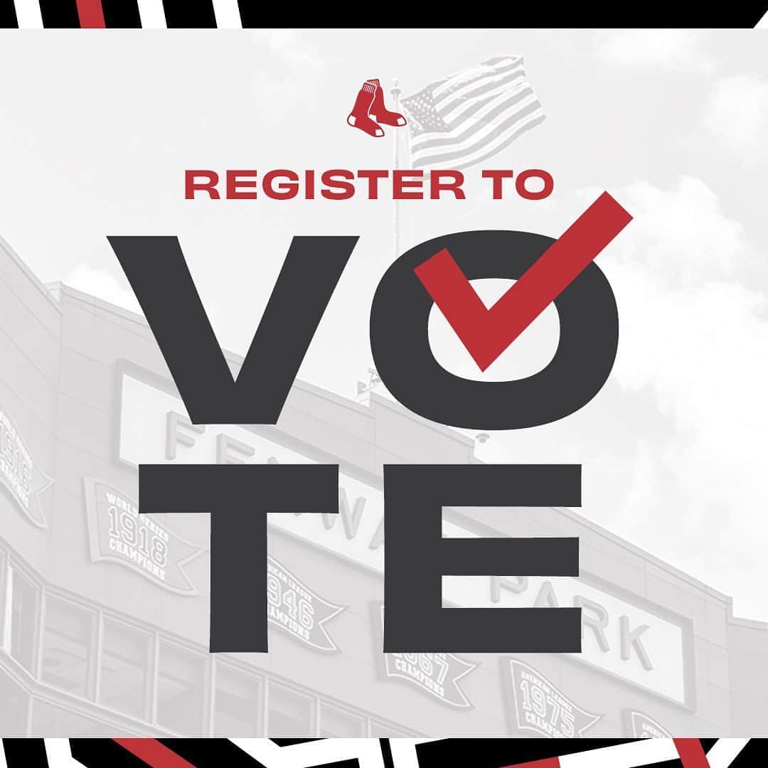 ボストン・レッドソックスさんのインスタグラム写真 - (ボストン・レッドソックスInstagram)「Today is National Voter Registration Day. Register to vote to make your voice heard in November!」9月23日 4時54分 - redsox