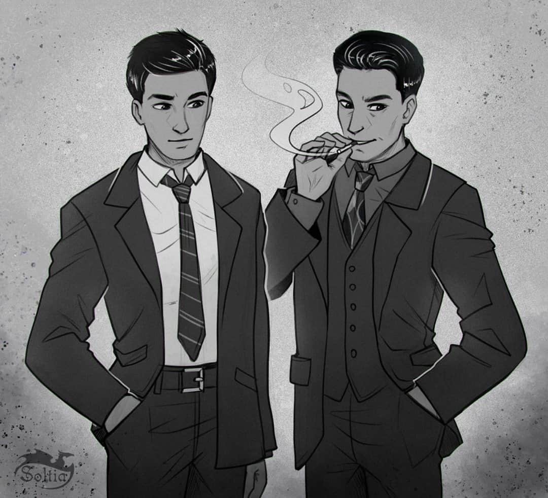 2Kさんのインスタグラム写真 - (2KInstagram)「Vito and Henry taking a quick break. Art by Soltia. Follow their incredible work on DeviantArt!  #MafiaTrilogy」9月23日 5時00分 - 2k