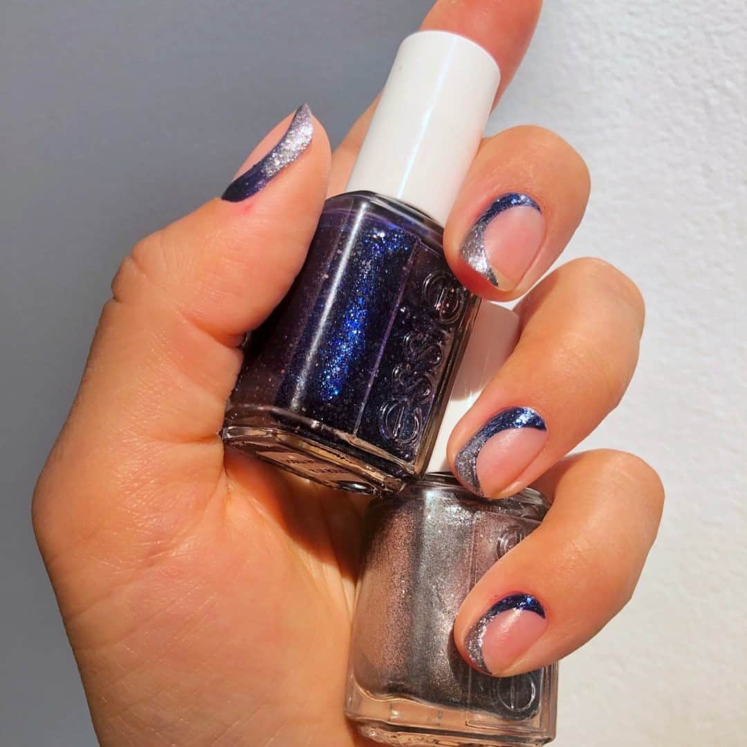 Target Styleのインスタグラム：「Introducing the @essie Blue Moon collection! 🌙  Includes 6 stunning metallic shades for spooky season and beyond.  Nail art by @ritaremark」