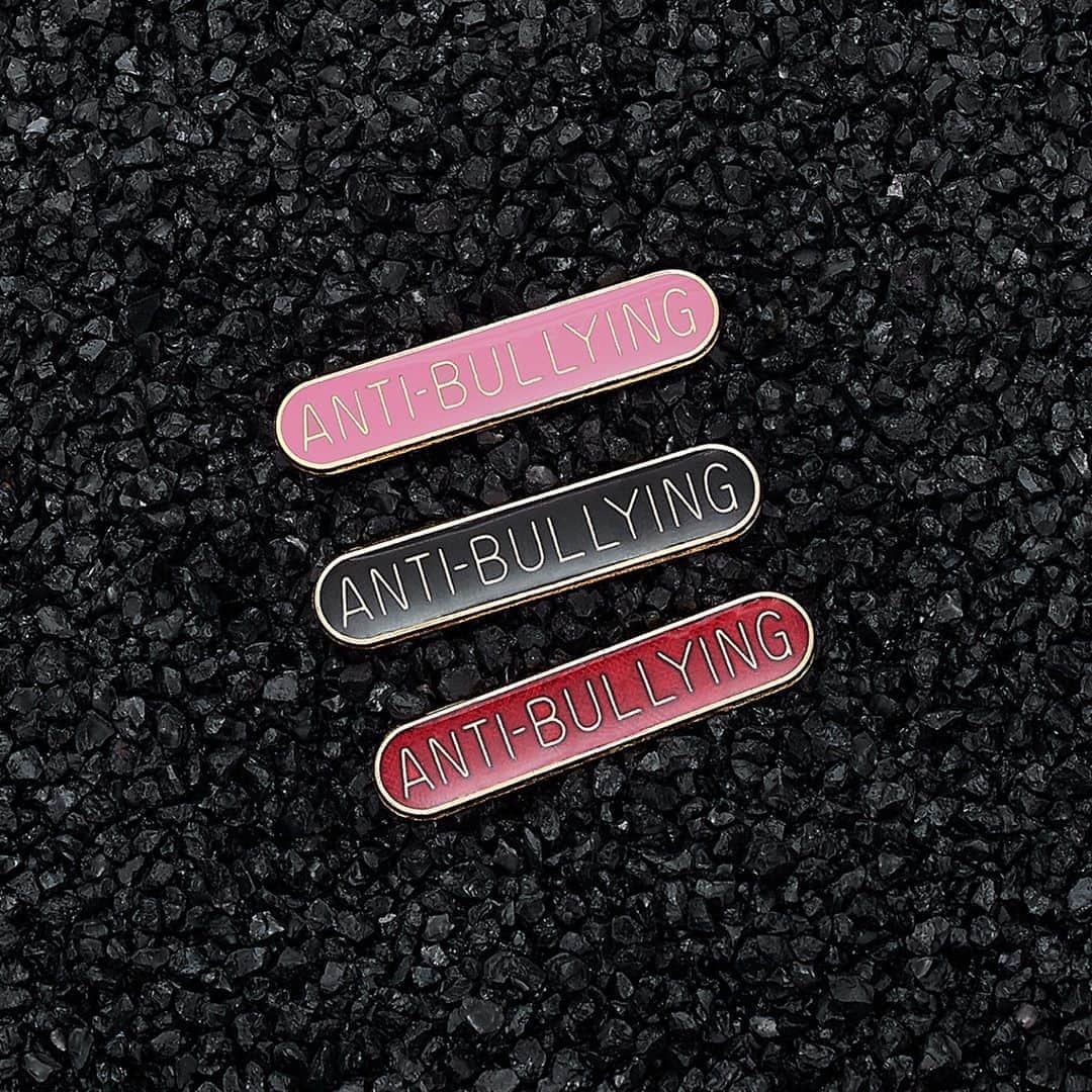 アンダーグラウンドのインスタグラム：「You get the message ! No Bullying ⁠ ⁠ From our enamel badge collection available from the online store.⁠ ⁠ ⁠ **Step by step we work to improve our environmental footprint. As an independent company we can use our freedom to select products from ethical and local suppliers and we are able to commit to small batch production. These badges are handmade in Birmingham following our preference for sensible and sustainable manufacture**」
