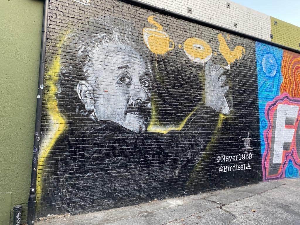 アルベルト・アインシュタインさんのインスタグラム写真 - (アルベルト・アインシュタインInstagram)「A genius mural spotted on the streets of Los Angeles.  @Never1959 @birdiesdtla  📸  Photo courtesy @pkasko」9月22日 21時57分 - alberteinstein