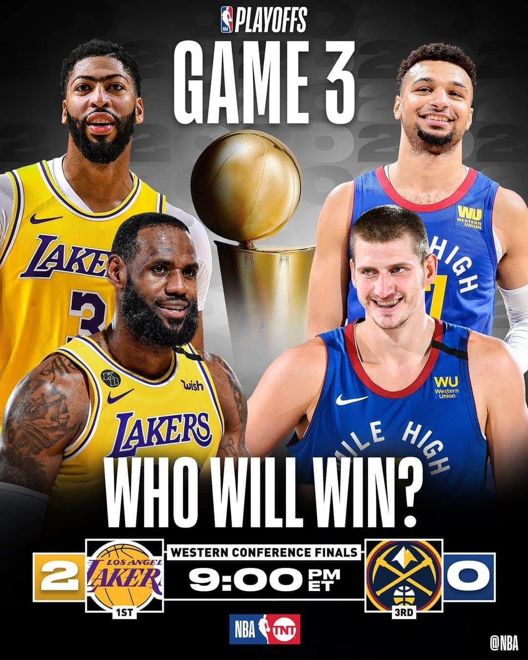 NBAさんのインスタグラム写真 - (NBAInstagram)「It’s GAME DAY in Orlando... will the @lakers take commanding 3-0 lead... or will the @nuggets get on the board??  Find out 9:00pm/et on TNT!」9月22日 22時03分 - nba