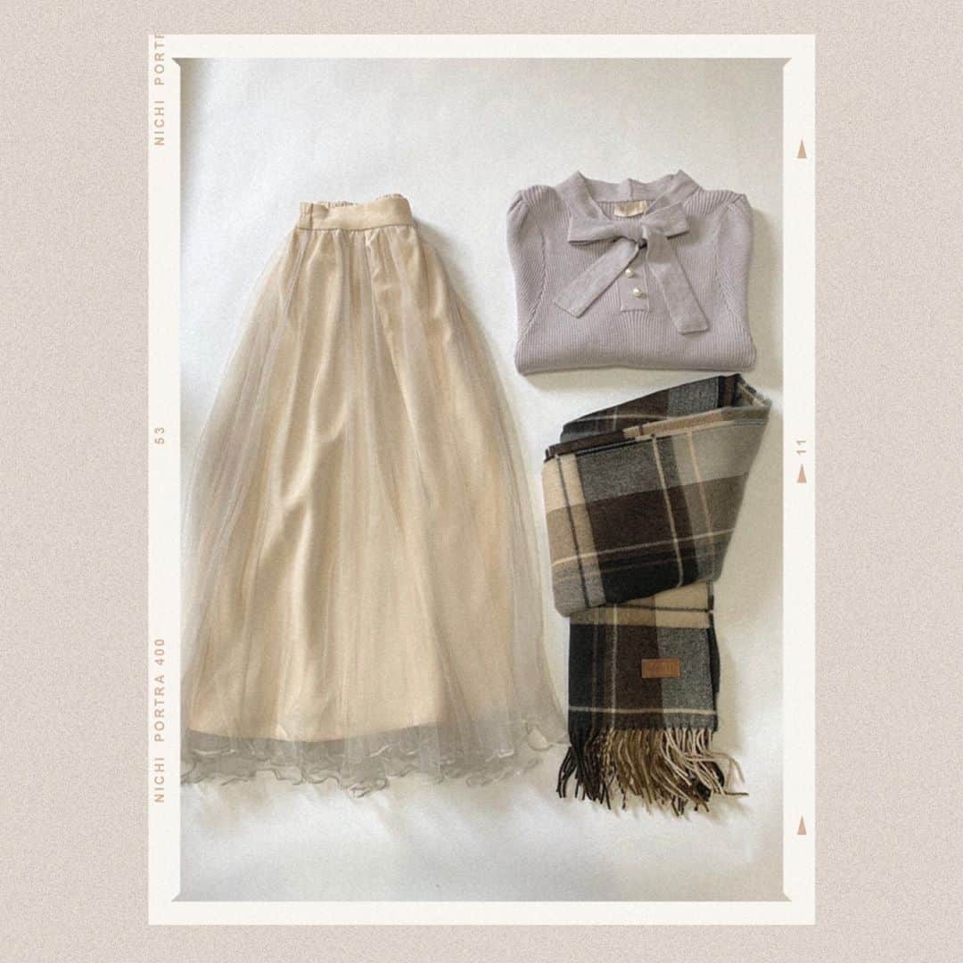 AnMILLEさんのインスタグラム写真 - (AnMILLEInstagram)「ㅤㅤㅤㅤㅤㅤㅤㅤㅤㅤㅤㅤㅤ 【 New Coordinate 】 ㅤㅤㅤㅤㅤㅤㅤㅤㅤㅤㅤㅤㅤ #リボンパールパフニット ¥4,900+tax ㅤㅤㅤㅤㅤㅤㅤㅤㅤㅤㅤㅤㅤ #シフォンロングSK ¥5,900+tax ㅤㅤㅤㅤㅤㅤㅤㅤㅤㅤㅤㅤㅤ #チェックストール ¥2,900+tax ㅤㅤㅤㅤㅤㅤㅤㅤㅤㅤㅤㅤㅤ #アンミール #anmille #今日の服 #coordinate #code #大人可愛い #ootd #outfit #ファッション」9月22日 22時13分 - anmille.official