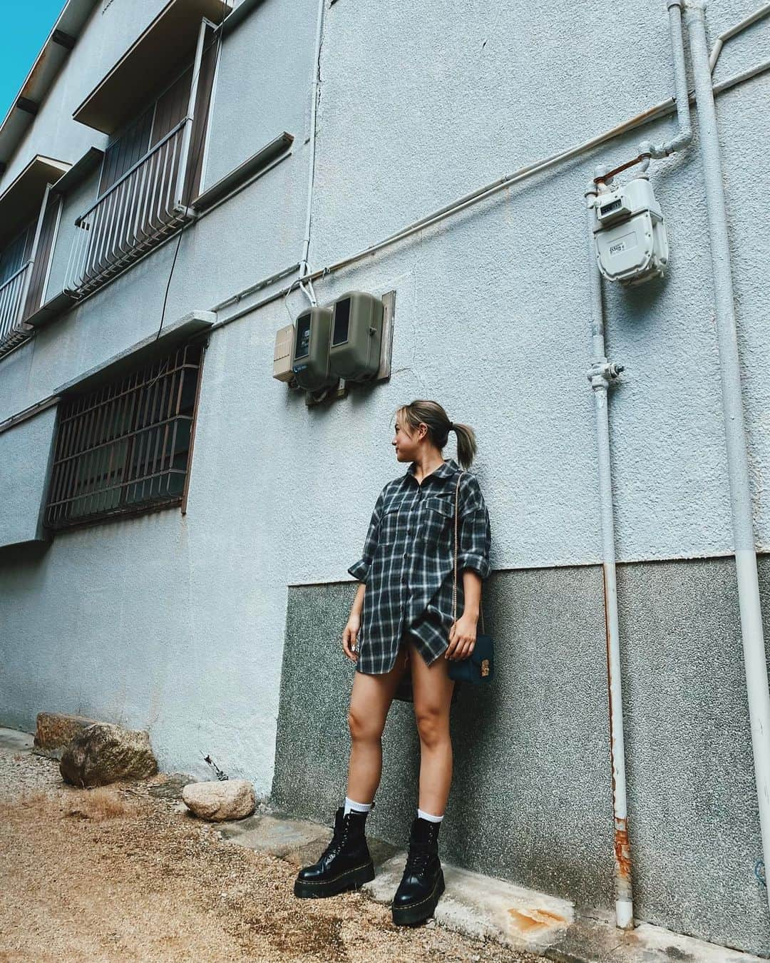 樽井みかさんのインスタグラム写真 - (樽井みかInstagram)「・ ・ #みかmood  この季節の服が1番好きだ💟 Tops : @gydajp  Bag : @grl_official  Shoes : @drmartensofficial  ・ ・ #casual #カジュアル #シャツ #秋服 #コーデ #本日のコーデ」9月22日 22時18分 - miiica_home