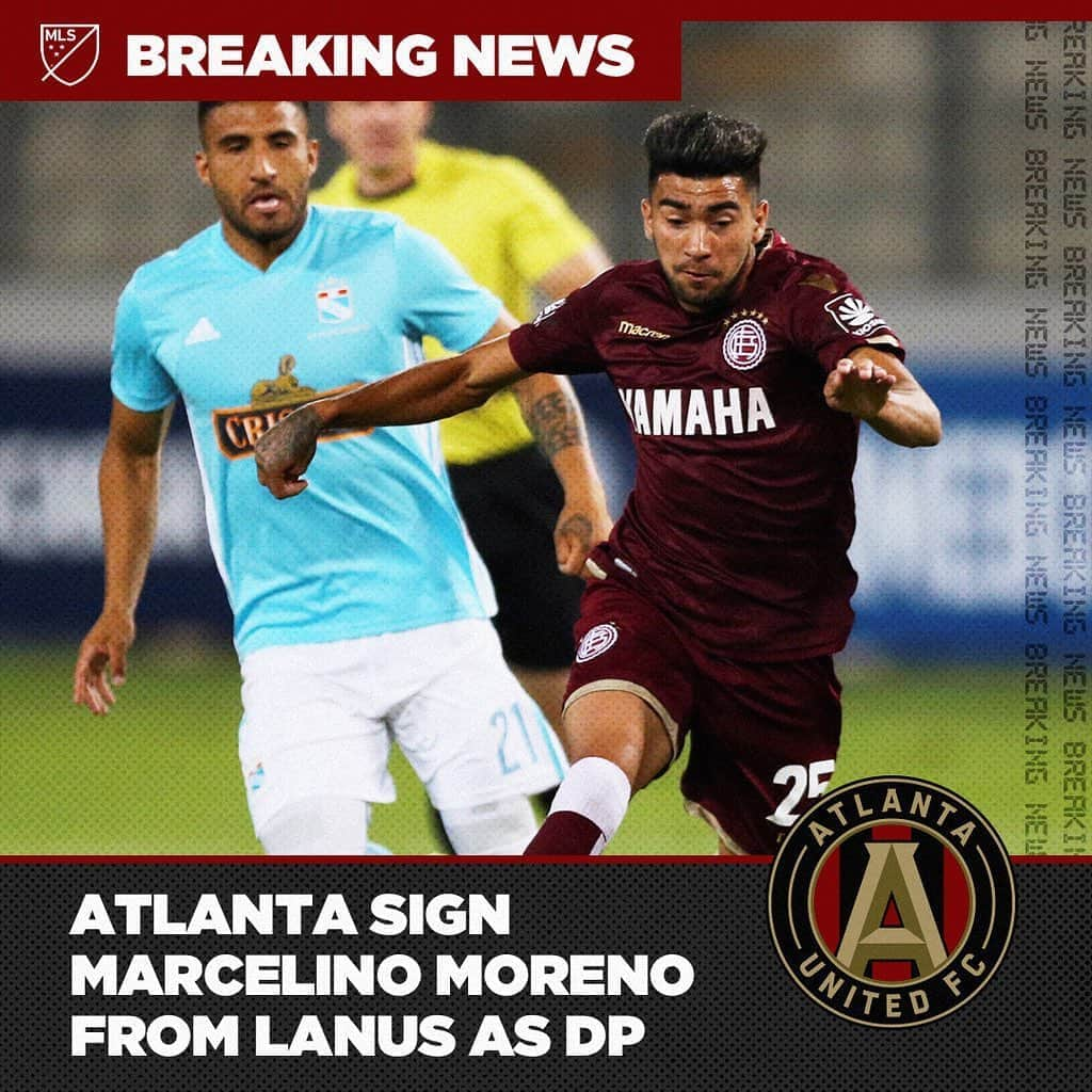 Major League Soccerさんのインスタグラム写真 - (Major League SoccerInstagram)「@atlutd inks midfielder @mar.moreno10 from Lanus in Argentina’s Superliga as a DP. ✍️」9月22日 23時10分 - mls