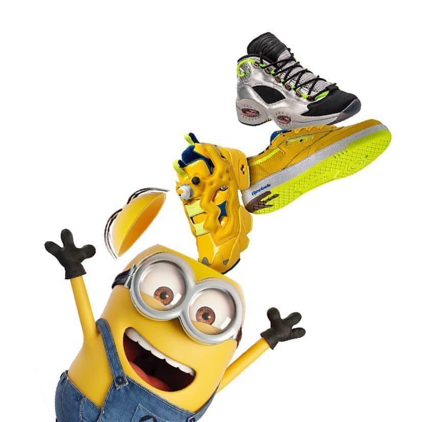 のインスタグラム：「Our master plan has come together. Reebok x Minions drops 10.01.20. Link in bio.」
