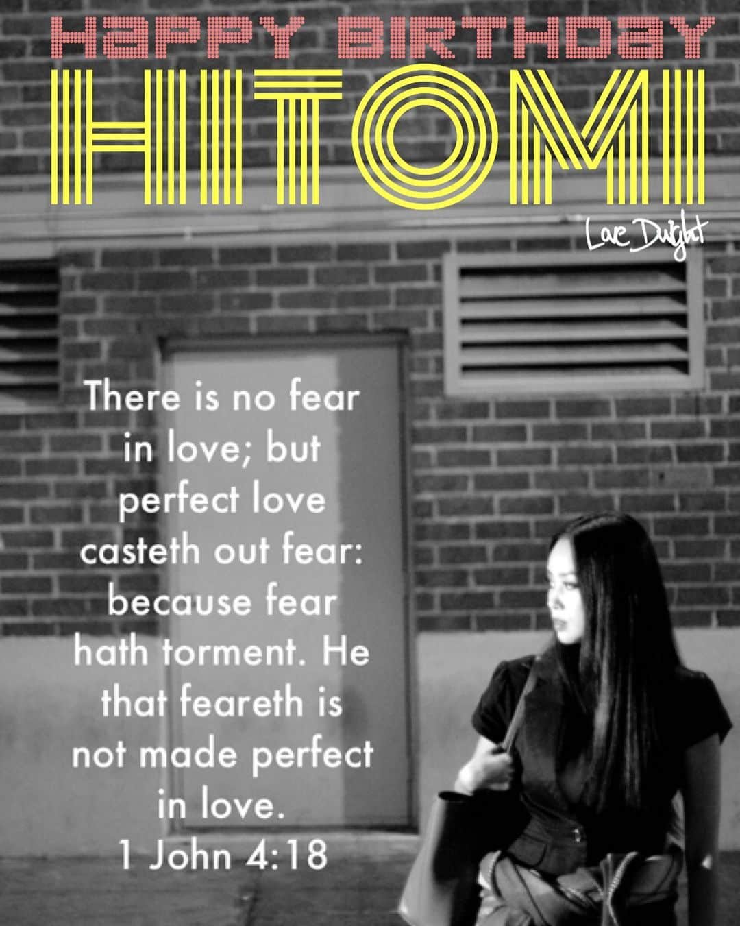 片山瞳のインスタグラム：「愛には恐れがありません。 全き愛は恐れを締め出します。 なぜなら恐れには刑罰が伴っているからです。 恐れる者の愛は、全きものとなっていないのです。  Photo and design by @dwfilm  Thanks my bro」