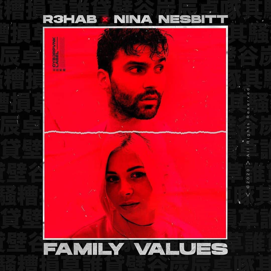 R3habのインスタグラム：「R3HAB x Nina Nesbitt - Family Values」