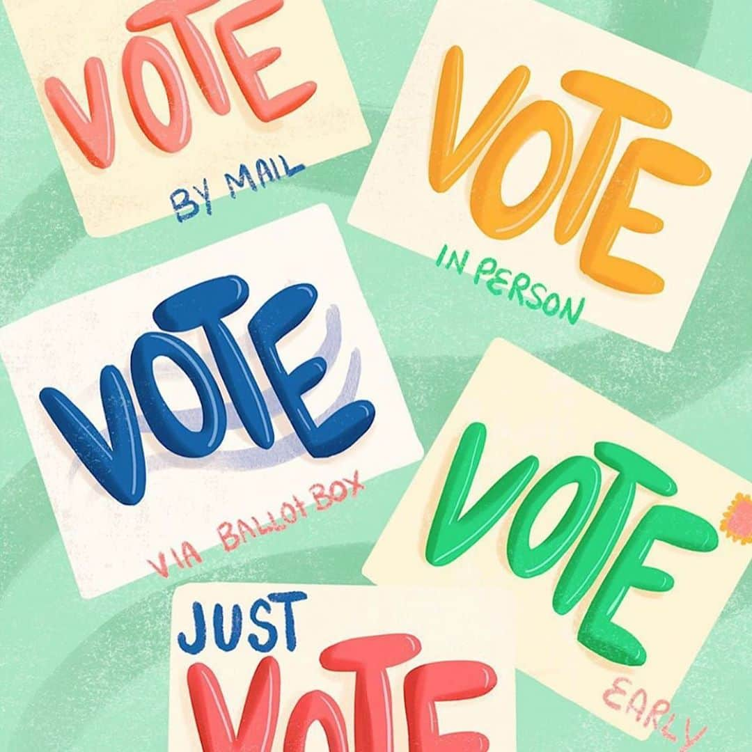 ケイト・ハドソンさんのインスタグラム写真 - (ケイト・ハドソンInstagram)「It’s National Voter Registration Day! Here’s some of my favorite artwork around Instagram! Take a slide! Spread the word! (Artist tagged in slide) REGISTER TO VOTE ! VOTE! VOTE! MORE IN STORIES #vote #nationalvoterregistrationday」9月23日 0時00分 - katehudson