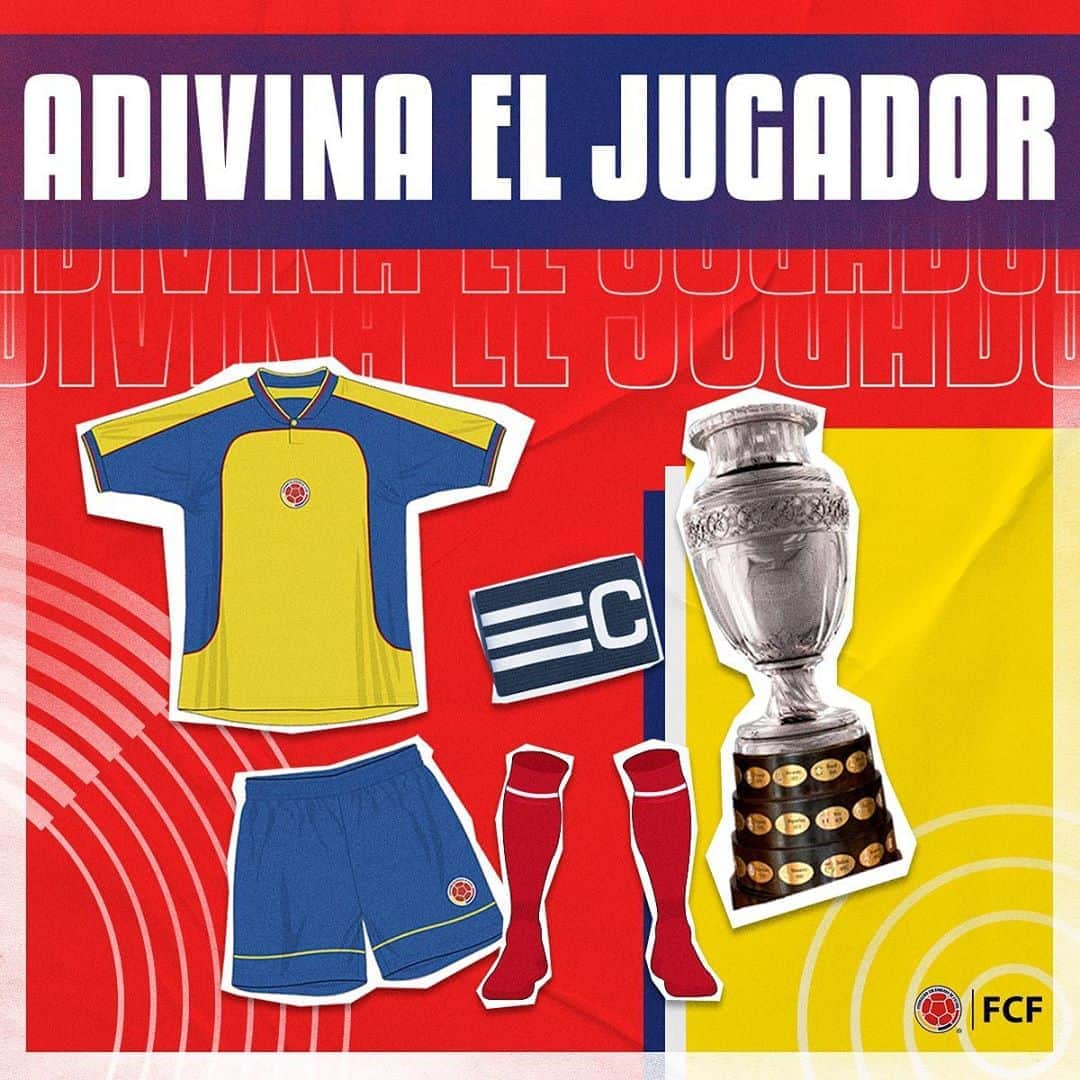 サッカー コロンビア代表チームのインスタグラム：「¿Sabes quién es este jugador? 🧐  Adivina quién es el referente de la Tricolor que está detrás de esta imagen ⚽🔥   🔍: Fue campeón con nuestra Selección 🇨🇴 en la CONMEBOL Copa América 🏆 del 2001」