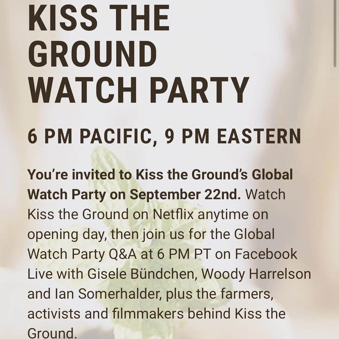 ポール・ブラックソーンさんのインスタグラム写真 - (ポール・ブラックソーンInstagram)「Greetings all. @woodyharrelson has something to tell you, as does @gisele AND @iansomerhalder... Please click on the link in my BIO to join them TONIGHT, Sept 22nd at 6pm U.S. Pacific time or 9PM U.S. Eastern time.  I met Woody once and Ian, they’re very nice chaps and well worth tuning in for :) And good luck to all my good friends at @kisstheground & @finianmakepeace for this amazing project.... X」9月23日 0時21分 - paulblackthorne