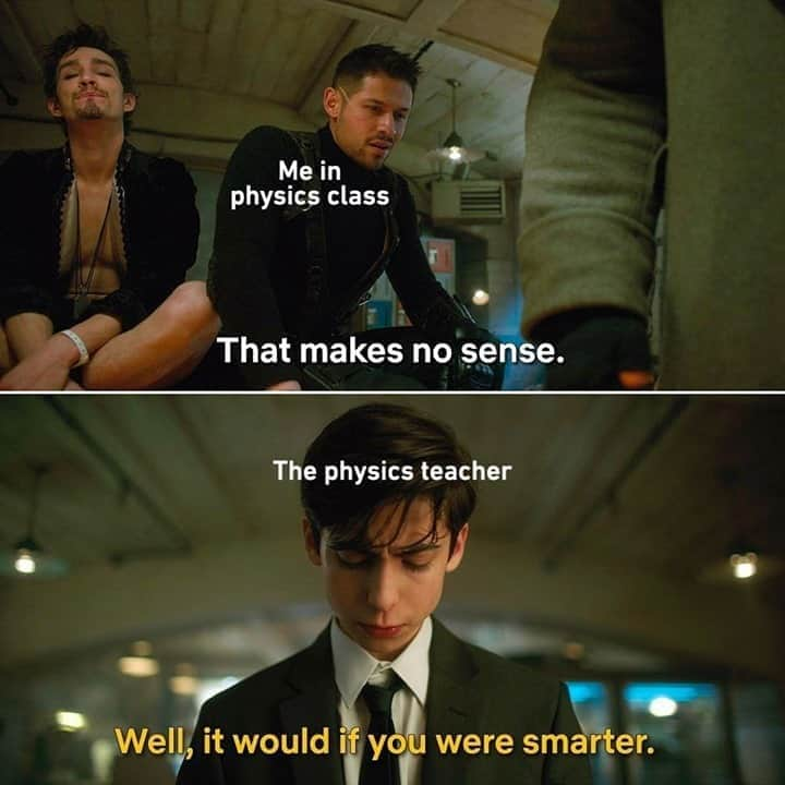 9GAGさんのインスタグラム写真 - (9GAGInstagram)「Well, it would if you had attended the class.⠀ #umbrellaacademy #physics #school #9gag」9月23日 6時00分 - 9gag