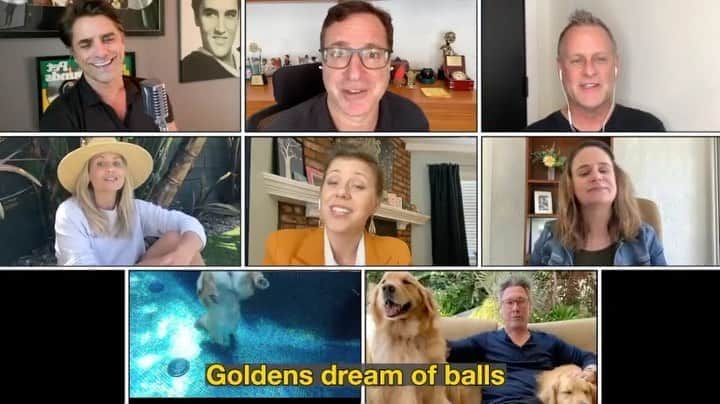 ボブ・サゲットのインスタグラム：「It can be ruff out there for a canine. It’s #NationalDogWeek! Check out #GottaLoveAGolden and help Jeff Franklin @fullerhouseguy and the Full Dog House support animal welfare #petsmartcharities Unleash the love! @petsmartcharities • Go to: bit.ly/2ZSpXYb」