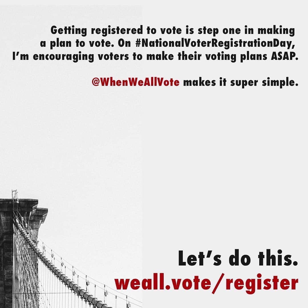 LL・クール・Jさんのインスタグラム写真 - (LL・クール・JInstagram)「Tell a friend to tell a friend to tell a friend. Voter registration deadlines are coming up. Get registered and ready 💪🏾#WhenWeAllVote #NationalVoterRegistrationDay #VoteReady @whenweallvote」9月23日 0時52分 - llcoolj