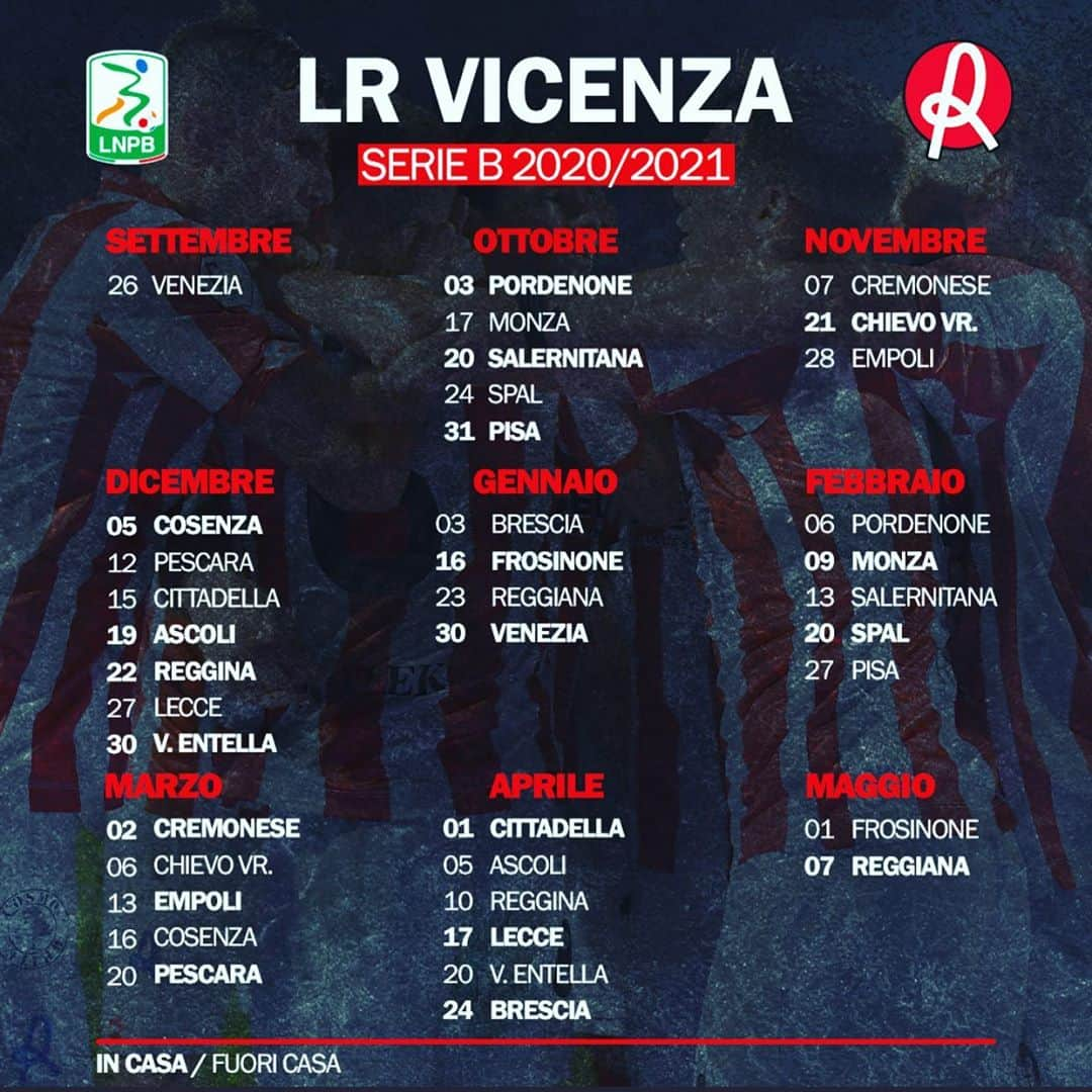 ルカ・リゴーニのインスタグラム：「@legab  Pronti alla 🅱️attaglia❗️❕ FORZA  @lrvicenza  ———————————————————- #serieb」