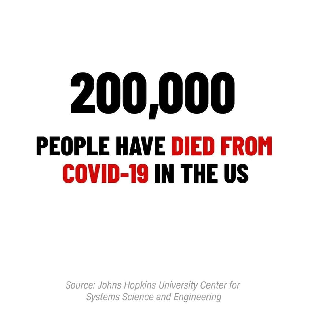 CNNさんのインスタグラム写真 - (CNNInstagram)「What seemed unthinkable six months ago is now true: 200,000 people in the US — parents, children, family and friends — have died from coronavirus, according to a Johns Hopkins University tally. That's more than the US battle deaths from the five most recent wars combined: the Korean War, the Vietnam War, the Iraq War, the War in Afghanistan and the Persian Gulf War.」9月23日 1時13分 - cnn