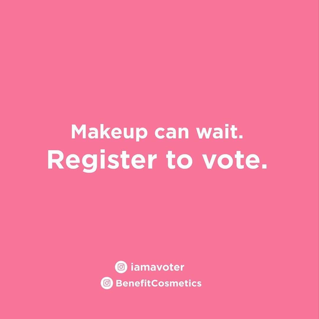 Benefit Cosmeticsさんのインスタグラム写真 - (Benefit CosmeticsInstagram)「Today is #NationalVoterRegistrationDay! Text VOTER to 26797 to make sure you’re registered to vote and to receive important election information ✓🗳️  If you’re already registered, you can text VOTER to 26797 to find out if you’re eligible to vote early or to vote-by-mail and request your mail-in ballot! 📬💌 #iamavoter @iamavoter」9月23日 1時24分 - benefitcosmetics