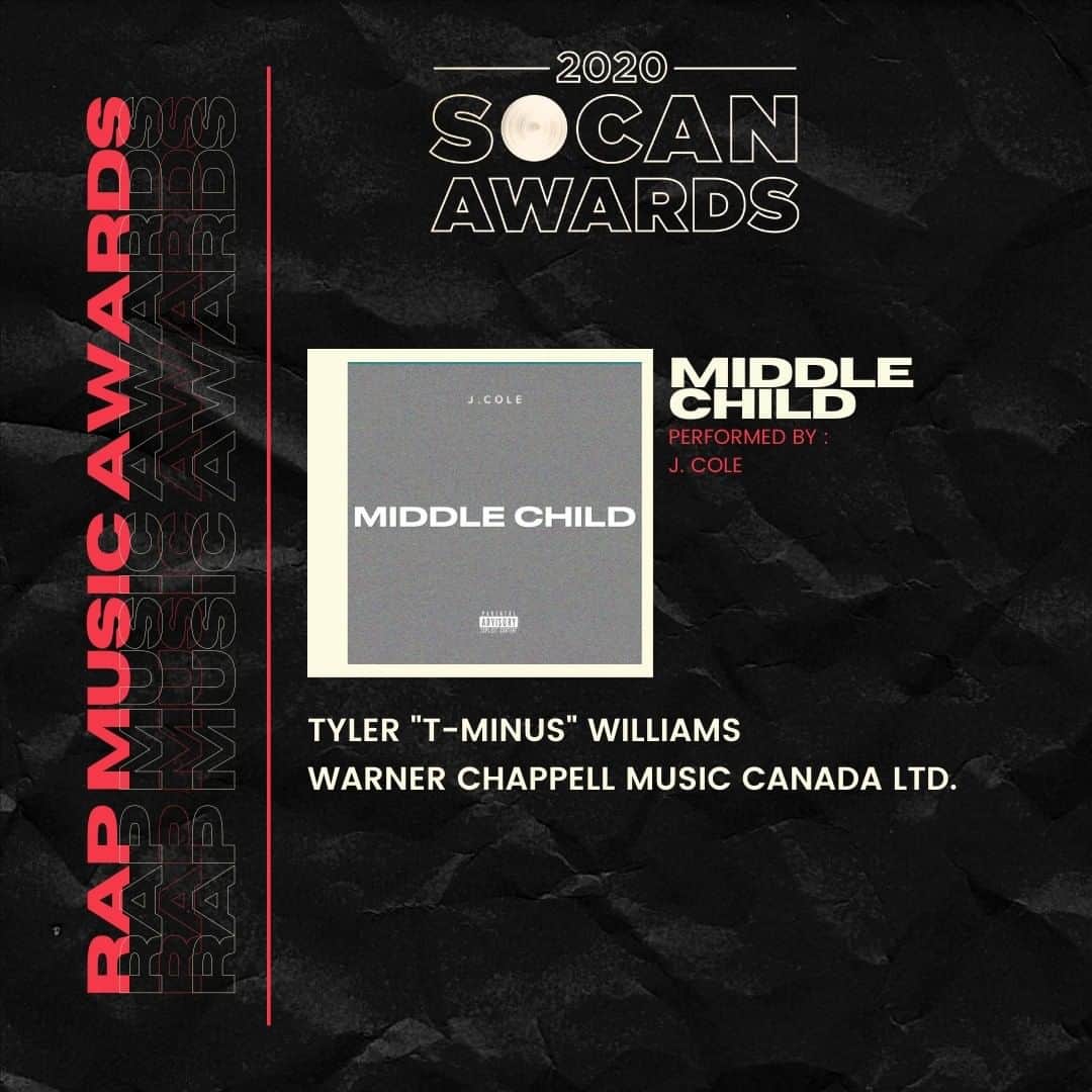 SOCANさんのインスタグラム写真 - (SOCANInstagram)「Congrats to all our Rap & R&B Music Award Winners #2020SOCANAwards! 🏆」9月23日 2時00分 - socanmusic