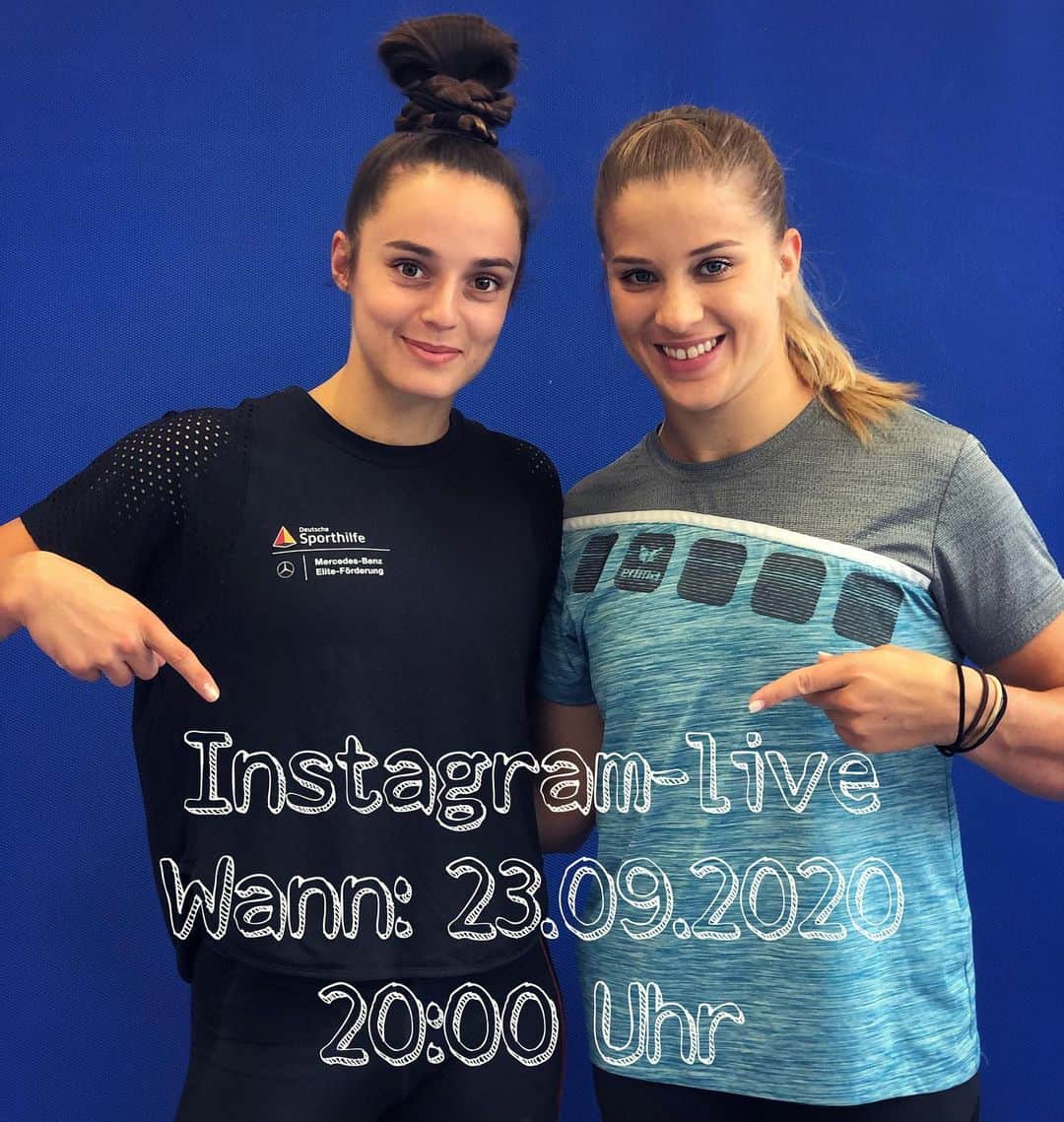 ポーリーヌ・シェーファーのインスタグラム：「Ihr musstet wirklich lange darauf warten, aber wir haben es natürlich nicht vergessen !  Morgen um 20:00 Uhr habt Ihr die Möglichkeit mit uns zu sprechen und Eure Fragen zu stellen. 🤩  Wir sind schon sehr gespannt 😋  #savethedate#instagramlivestream」