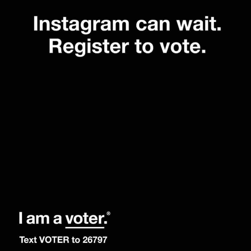 のインスタグラム：「Making it easy to be a good citizen. Vote like your life depends on it because this time it really does.」