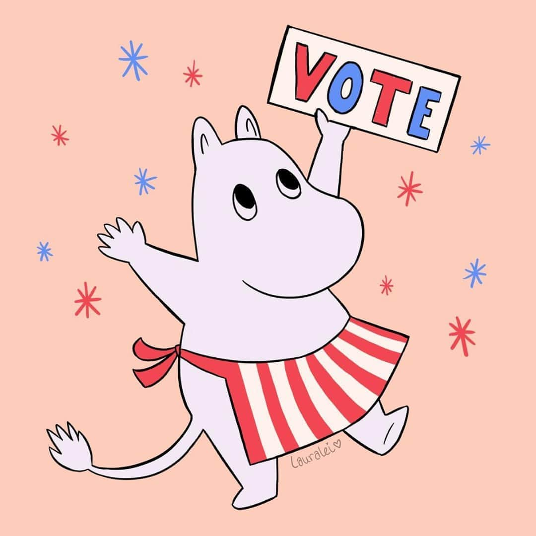 Tumblrさんのインスタグラム写真 - (TumblrInstagram)「Moominmama says: go vote!! Have you registered yet? — lauralei.tumblr.com⁠ #tumblrstaffpicks: @lalathekoala⁠ #nationalvoterregistrationday #vote #election」9月23日 3時25分 - tumblr