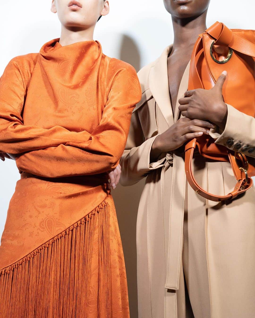 Fashion Weekのインスタグラム：「Fringe with benefits 🧡 Look back at @jonathansimkhai's #NYFW September 2020 digital presentation on nyfw.com」