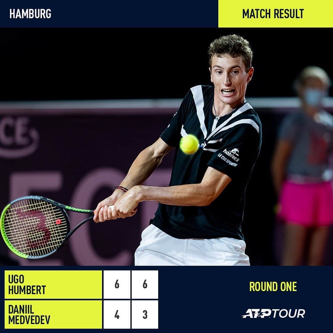 ATP World Tourさんのインスタグラム写真 - (ATP World TourInstagram)「A first Top 10 win (& the rally of the week 😲) for @ugohumbert! 🙌  #HamburgOpen」9月23日 4時13分 - atptour