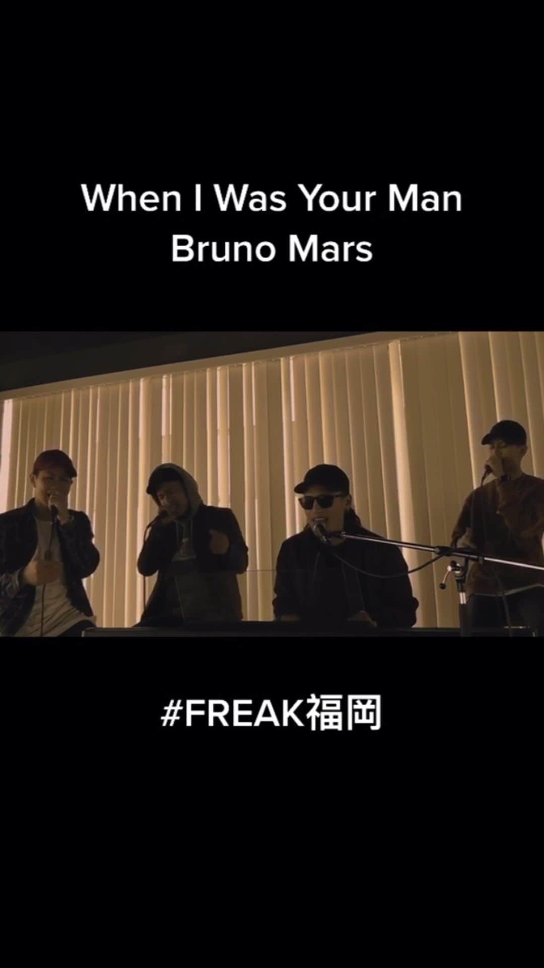 中垣悟のインスタグラム：「Bruno Mars/When I Was Your Man #Brunomars #wheniwasyourman #cover #FREAK #FREAK福岡 #vocalband #sing #chorus #rnb #soul #studiolife #rnbmusic #voice #voices #goodvoice #japanese」