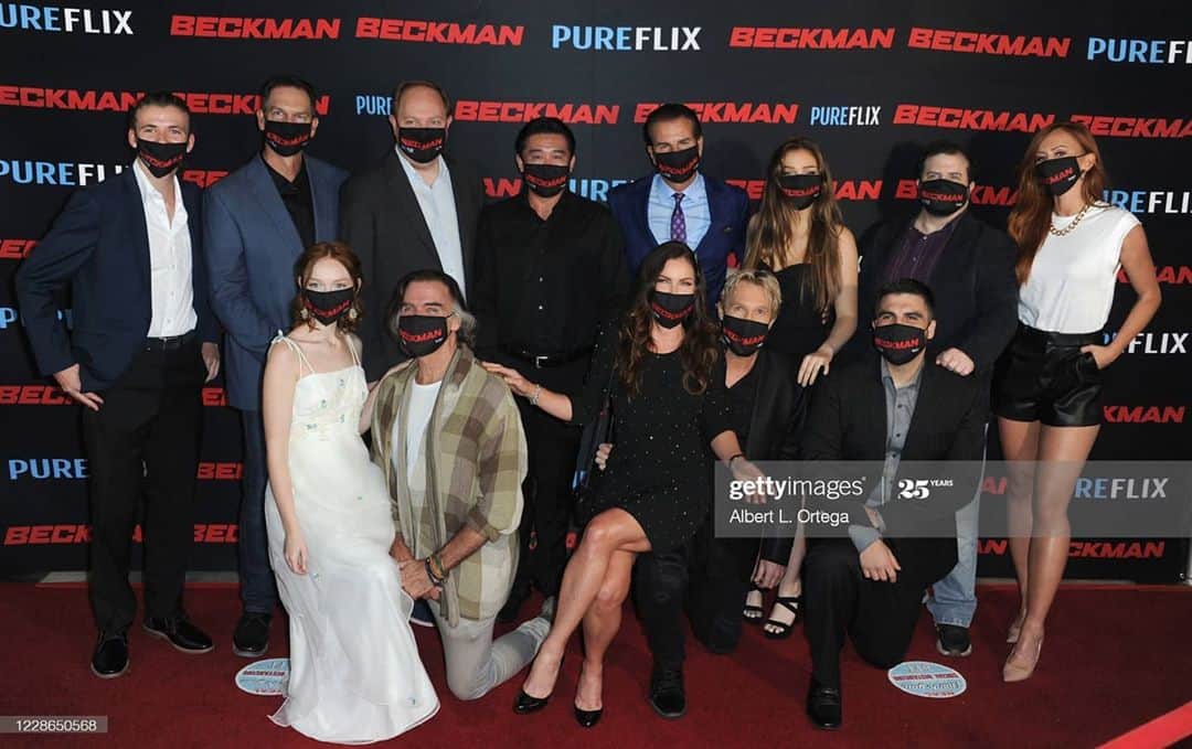 のインスタグラム：「More photos from the beckman premiere!   That was fantastic to meet super talented people!  Thank you so much for becoming my friends! 🤩  @beckmanmovieofficial @davidarwhite @gabrielsabloff @kirareedlorsch @brightonsharbino  @daniellemoinet @alexbentley @jacobmelton_   #beckmanmovie #premiere #movie #screening #greatpeople #hilton #hollywood #outdoor #cinema」