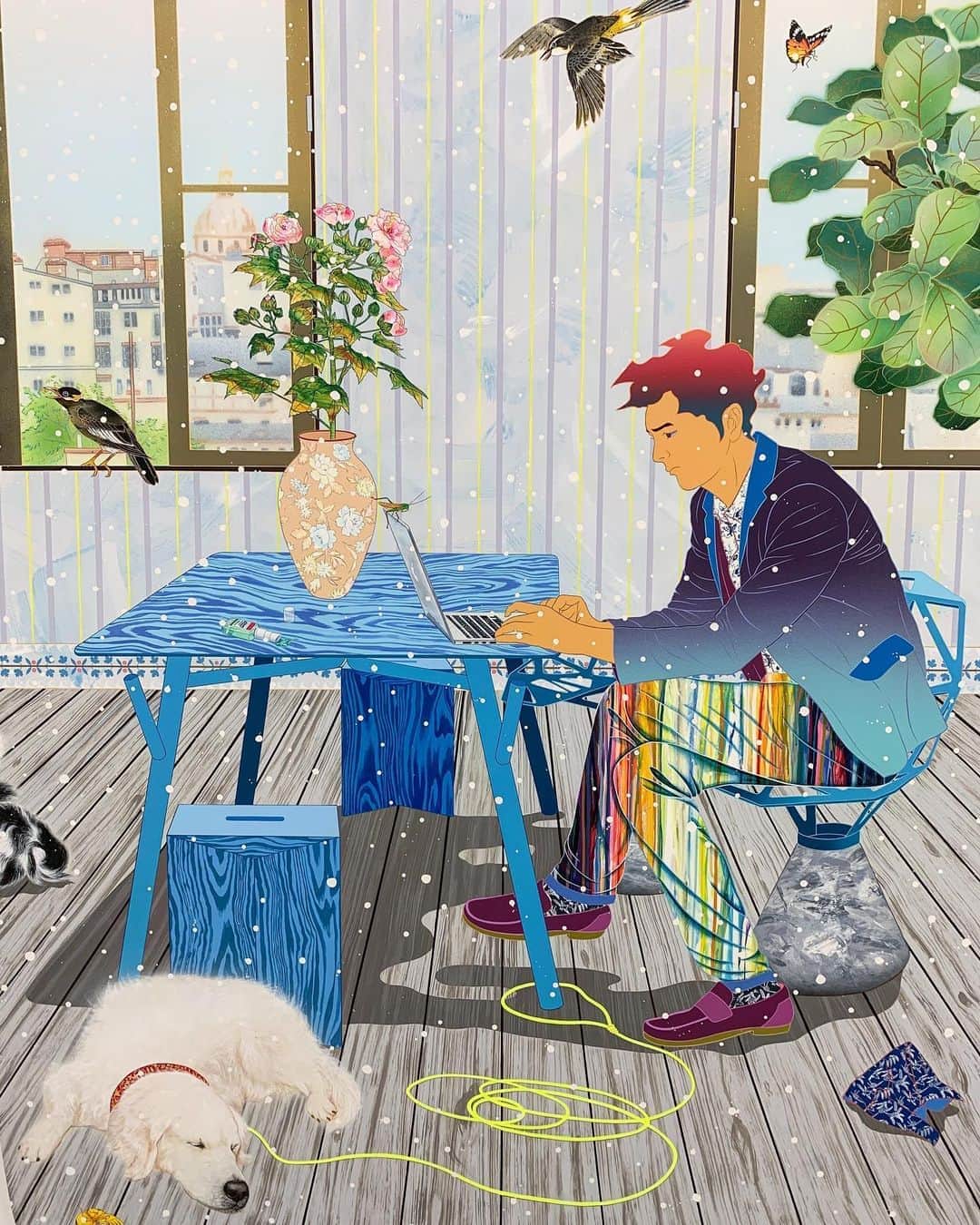 松山智一のインスタグラム：「Mood..」