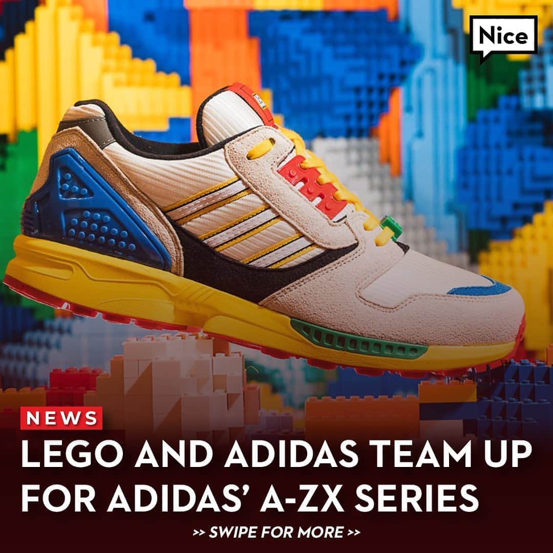Nice Kicksさんのインスタグラム写真 - (Nice KicksInstagram)「LEGO and adidas are tapping into every kid’s childhood with these. 🟥🟨🟦 LINK IN BIO for more details.」9月23日 7時53分 - nicekicks