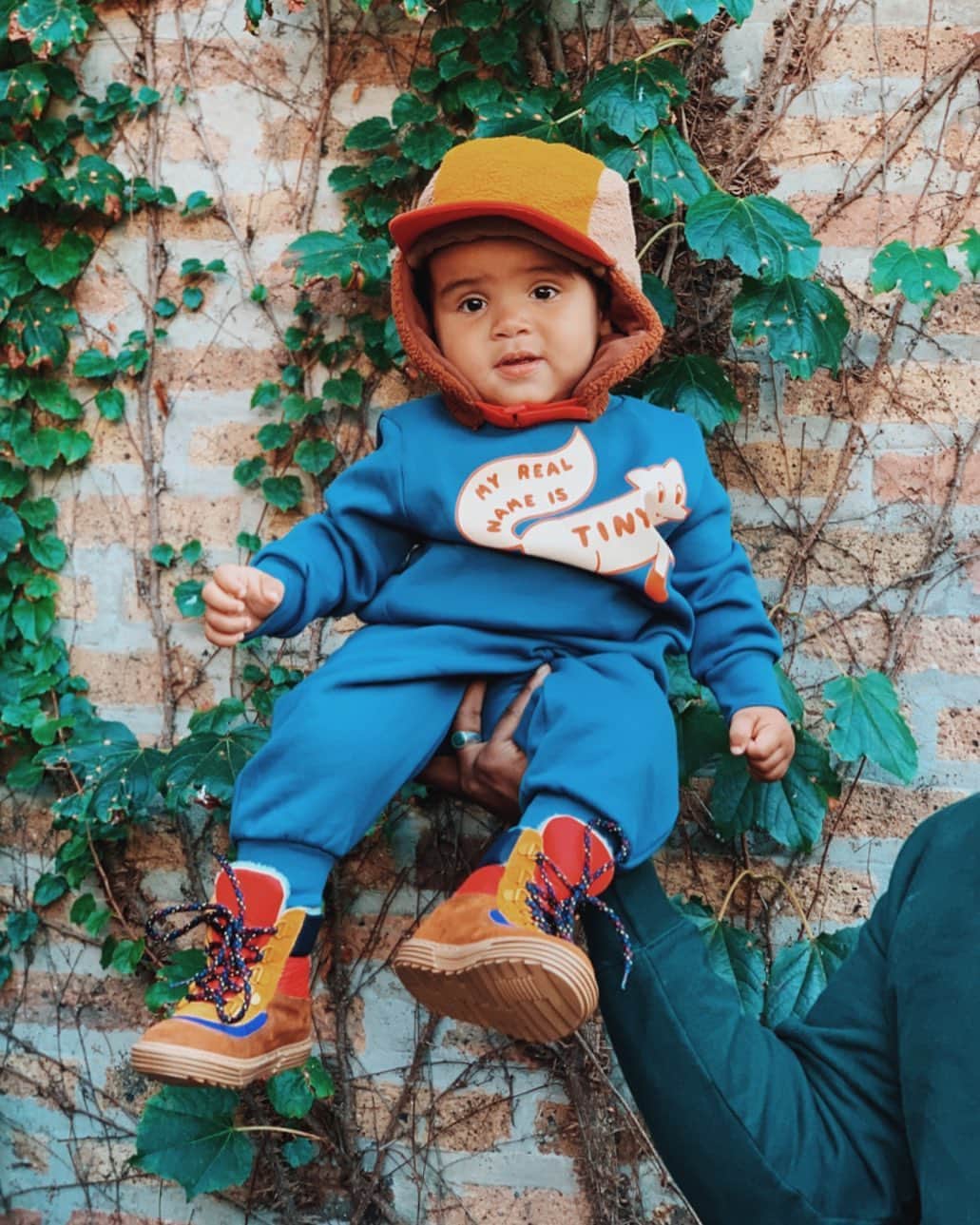 Paul Octaviousのインスタグラム：「In these uncertain times, the only constant is how much were loving this lil guy especially in boots I want in big boy size.   Also kids clothing is a whole new world for me and Instagram’s ad algorithm has told me how much I should like kids clothing, jock straps, and these slippers that look like they’re made of 1000 balls... it’s all very confusing but not? 😵😅」