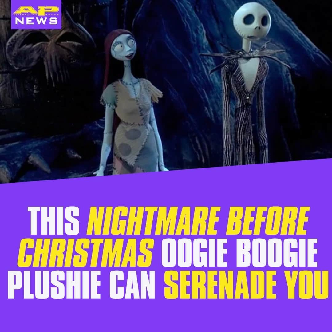 Alternative Pressさんのインスタグラム写真 - (Alternative PressInstagram)「Well, well, well, what have we here? @buildabear have launched a ‘Nightmare Before Christmas’ Oogie Boogie plushie that can serenade you this Halloween⁠ LINK IN BIO⁠ .⁠ .⁠ .⁠ #buildabear #nightmarebeforechristmas #thenightmarebeforechristmas #timburtonnightmarebeforechristmas #timburtonthenightmarebeforechristmas #oogieboogie #altpress #alternativepress」9月23日 8時10分 - altpress