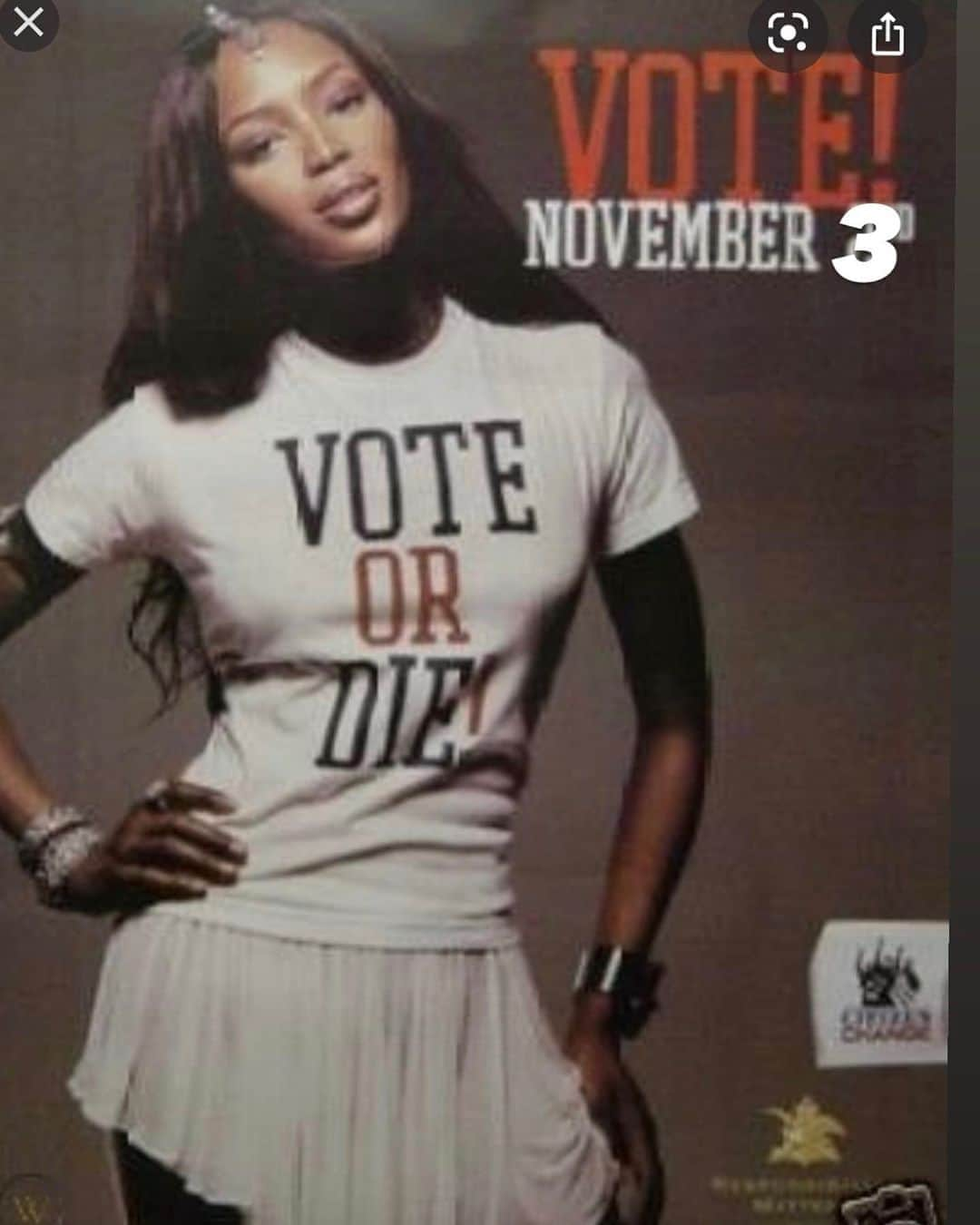 ナオミ・キャンベルさんのインスタグラム写真 - (ナオミ・キャンベルInstagram)「Today is #nationalvoterregistrationday Register To VOTE」9月23日 9時13分 - naomi