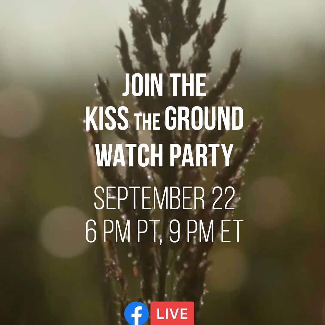 ウディ・ハレルソンのインスタグラム：「"KISS THE GROUND WATCH PARTY STARTS NOW! Join the party! @iansomerhalder @gisele @jason_mraz @kisstheground @joshtickell」