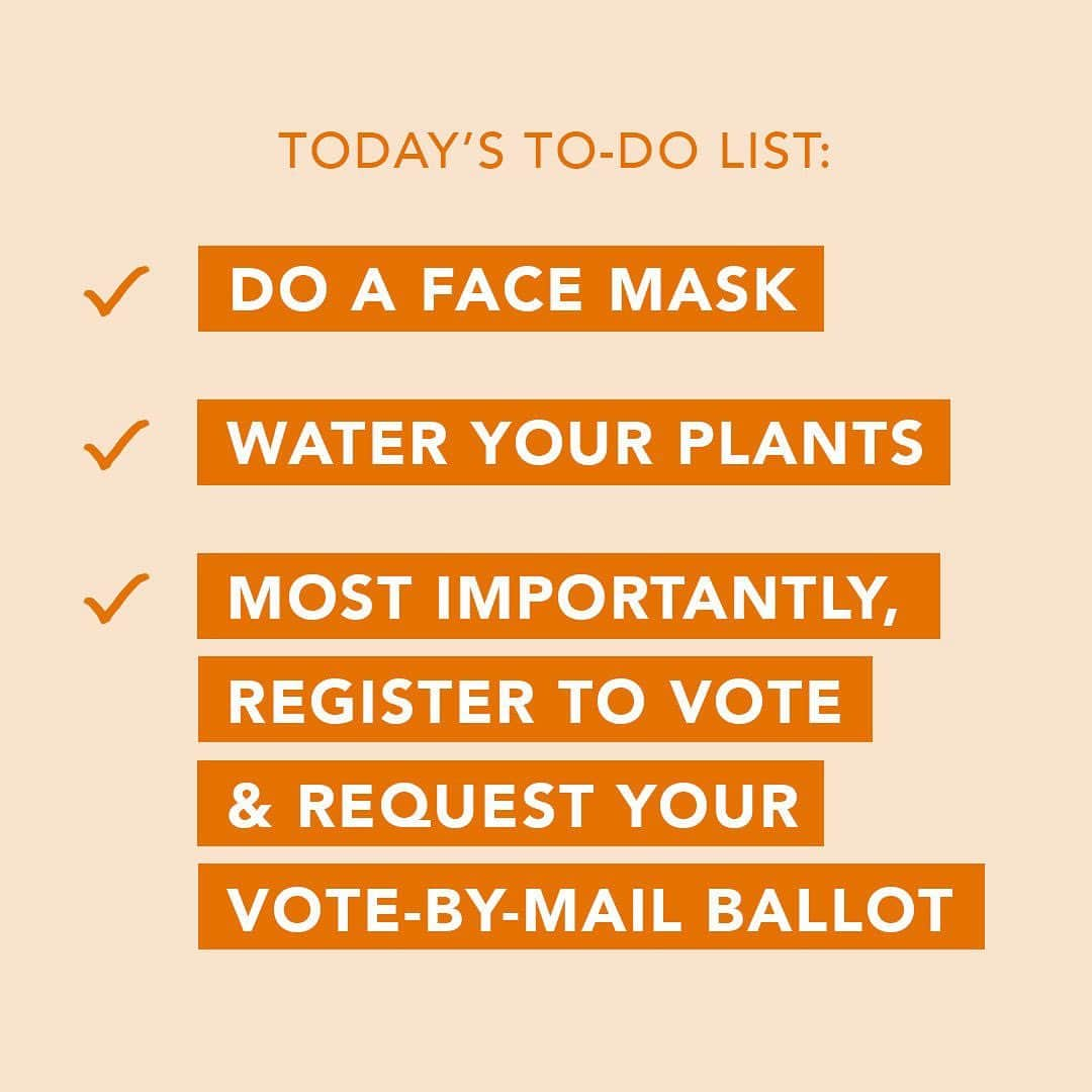 ウラヘンリクセンさんのインスタグラム写真 - (ウラヘンリクセンInstagram)「What our to-do list is looking like on this #NationalVoterRegistrationDay ⬆️ Why is voting so important? Voting is the most crucial way to make your voice heard on the issues that affect you and your community. The U.S. election is approaching quickly so make sure you're registered to vote and that you request your vote-by-mail ballot! If you plan on voting safely and not in-person, swipe through for more info on deadlines for requesting your vote-by-mail ballot by state ➡️」9月23日 10時10分 - olehenriksen