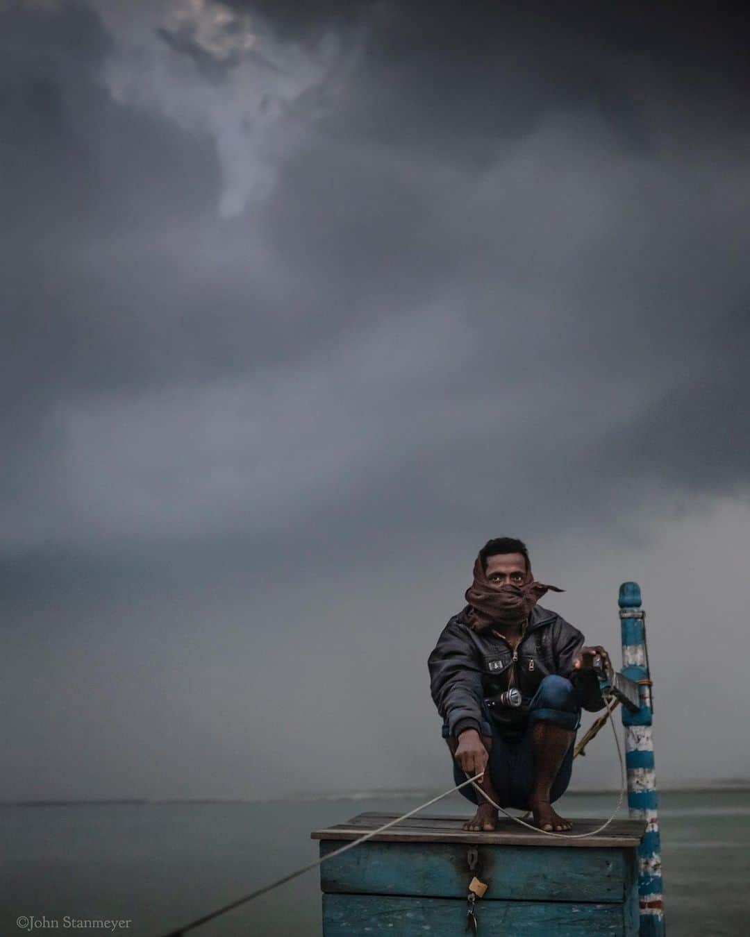 のインスタグラム：「After the gentleman hopped off the boat, carrying supplies home using a balanced pole (the man whose name I never knew...Sept 20'th post), that was the last stop along the Brahmaputra river. We were the only passengers left as the captain returned to port, and storm clouds became thicker. These ferry boats never move quickly along this cherished river in India, nor did we care, loving the rain that caught up with us when reaching Dhubri. ⠀⠀⠀⠀⠀⠀⠀ India’s Daunting Challenge: There’s Water Everywhere, And Nowhere - Chapter 8 of the @outofedenwalk, my latest story last months (August 2020) @natgeo magazine. ⠀⠀⠀⠀⠀⠀⠀ #video #storm #captain #boat #brahmaputrariver #brahmaputra #water #assam #india @natgeo @outofedenwalk #walkingindia #edenwalk」