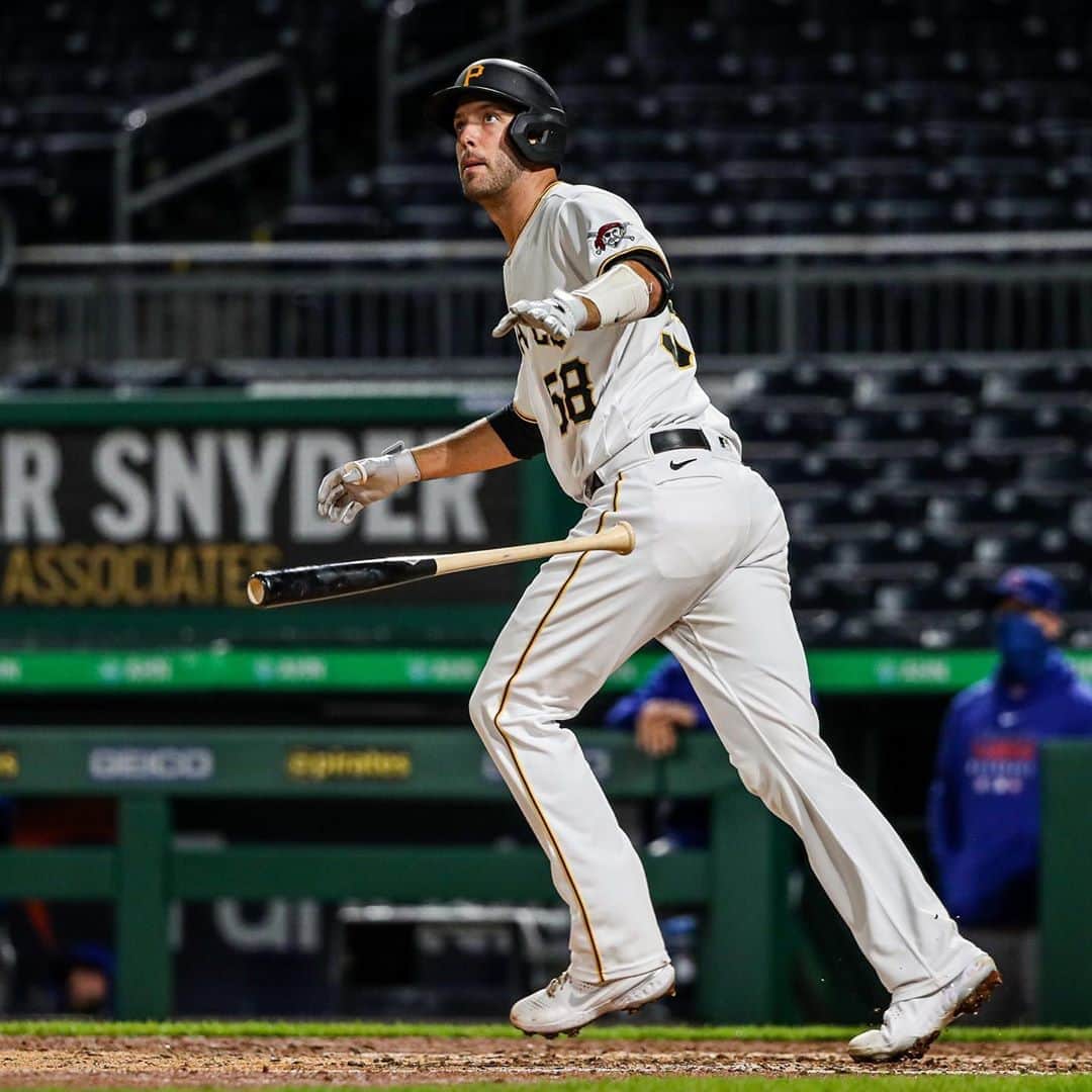 ピッツバーグ・パイレーツのインスタグラム：「Big Jake in the clutch! #RaiseIt」