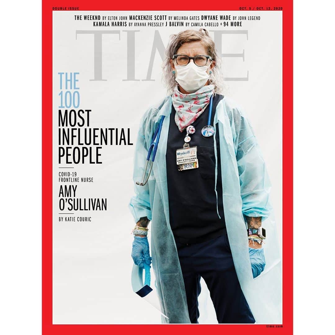 TIME Magazineさんのインスタグラム写真 - (TIME MagazineInstagram)「Amy O'Sullivan, an 18-year veteran ER nurse at Wyckoff Heights Medical Center in Brooklyn, is one of the 100 Most Influential People of 2020. "Amy is just one of the millions of health care workers worldwide who risked everything to service others,” writes @katiecouric. "There are two simple words for their heroism: Thank you." Read more, and see the full 2020 #TIME100 list, at the link in bio. Photograph by @paolakudacki for TIME」9月23日 11時49分 - time