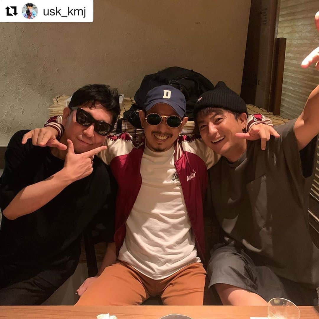 三木道三さんのインスタグラム写真 - (三木道三Instagram)「昨日も人生を楽しんだ✴︎🍻🍶✨  #Repost @usk_kmj ・・・ みっくん&たくちゃん。昨日も楽しかったな〜🤗 #三木道三#DOZAN11 #m-flo#Taku #music#Power#artist #最高な仲間#最幸な時間」9月23日 13時05分 - dozan11