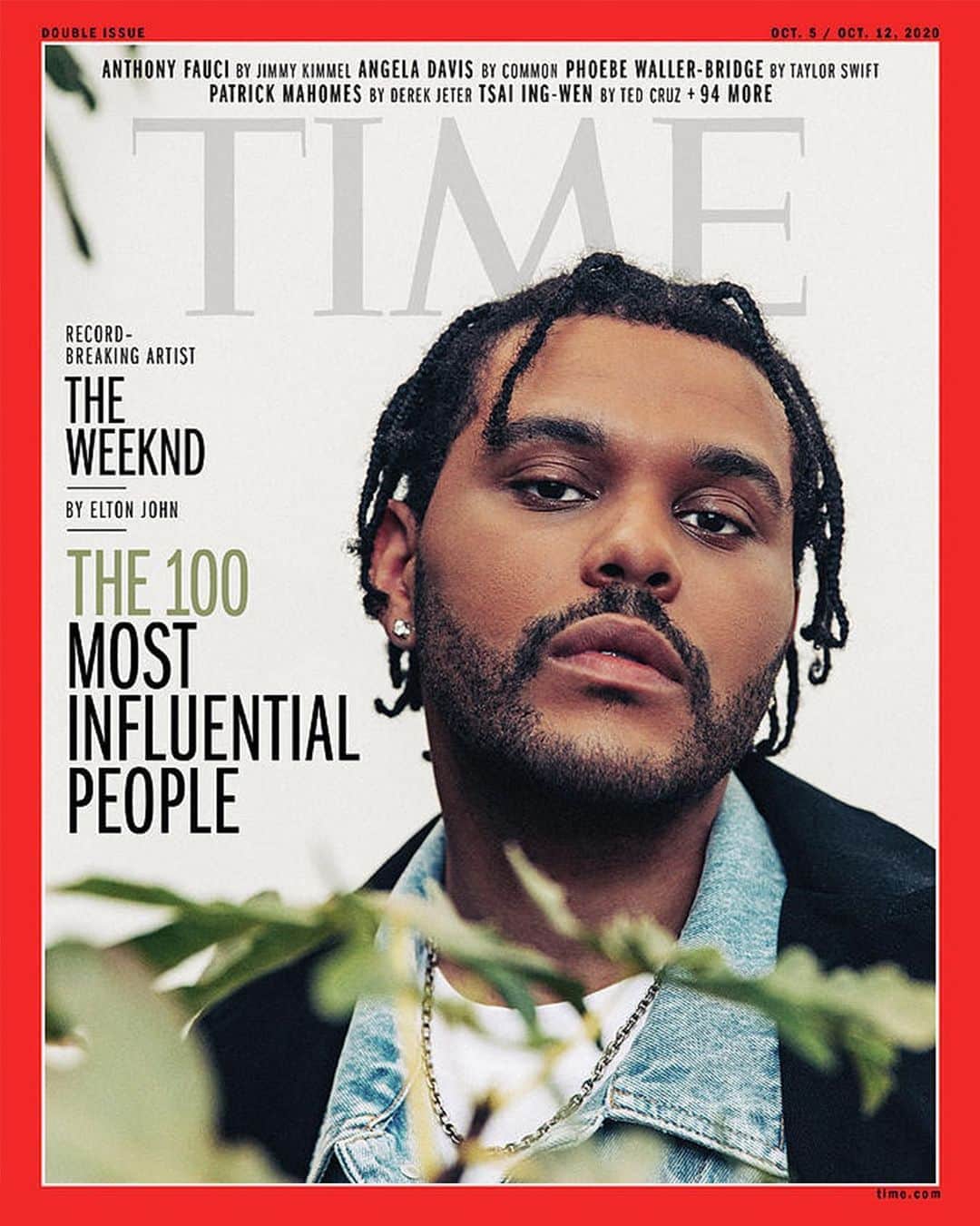 アレキサンダー・ワンのインスタグラム：「The Weeknd on a Wednesday. -  #TheWeekend in our classic trucker jacket, oversized denim shirt and tee for #timemagazine」