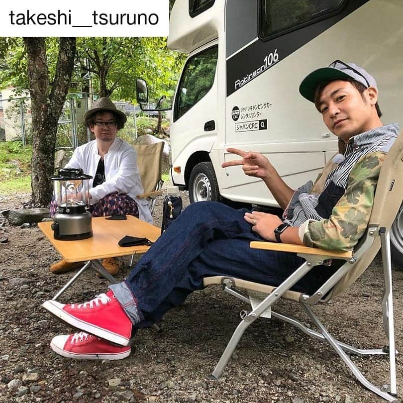 坪田塁のインスタグラム：「﻿ #Repost @takeshi__tsuruno﻿ ﻿ 只今、久方ぶりの﻿ #つるのたび 中🚐💨﻿ ﻿ #つるのたび﻿ キャンピングカーで出かけよう 第6弾﻿ #坪田塁﻿ #ジャパンCRC﻿ #BSフジ」