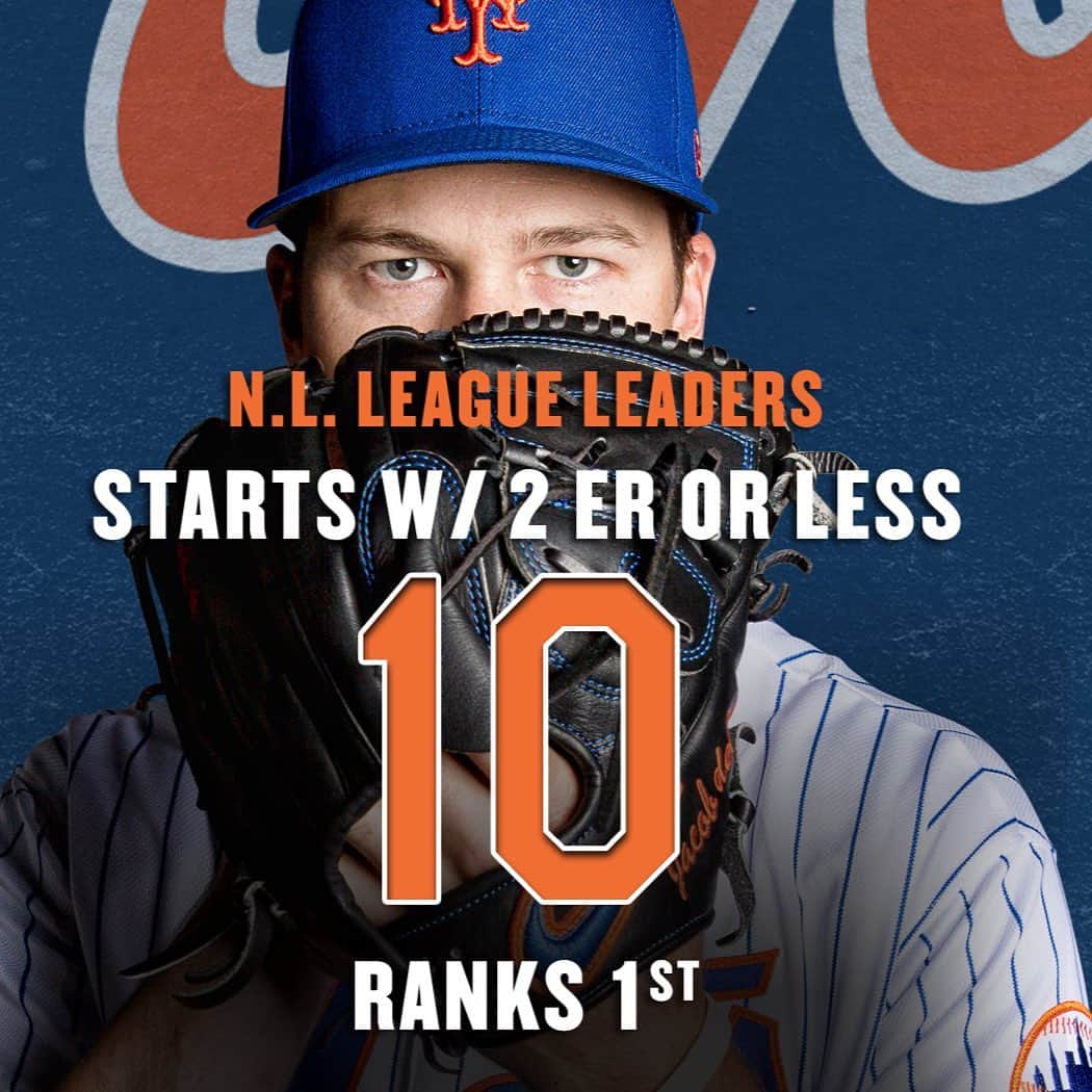 ニューヨーク・メッツさんのインスタグラム写真 - (ニューヨーク・メッツInstagram)「He just keeps getting better. #JacobdeGrom #de🐐 #Mets #LGM」9月24日 0時07分 - mets