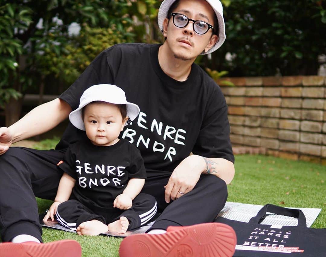 DJ B=BALLのインスタグラム：「@genrebndr 👨‍👦 #genrebndr  Thanks!!!」