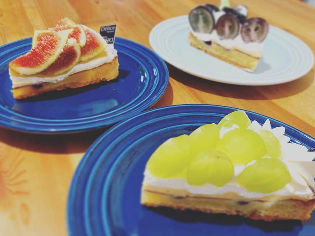 吹田早哉佳さんのインスタグラム写真 - (吹田早哉佳Instagram)「毎日ケーキ食べてるけど大丈夫かな…（笑）  #フルーツタルト #シャインマスカット #ナガノパープル #いちぢく」9月23日 18時13分 - sayaka.0623