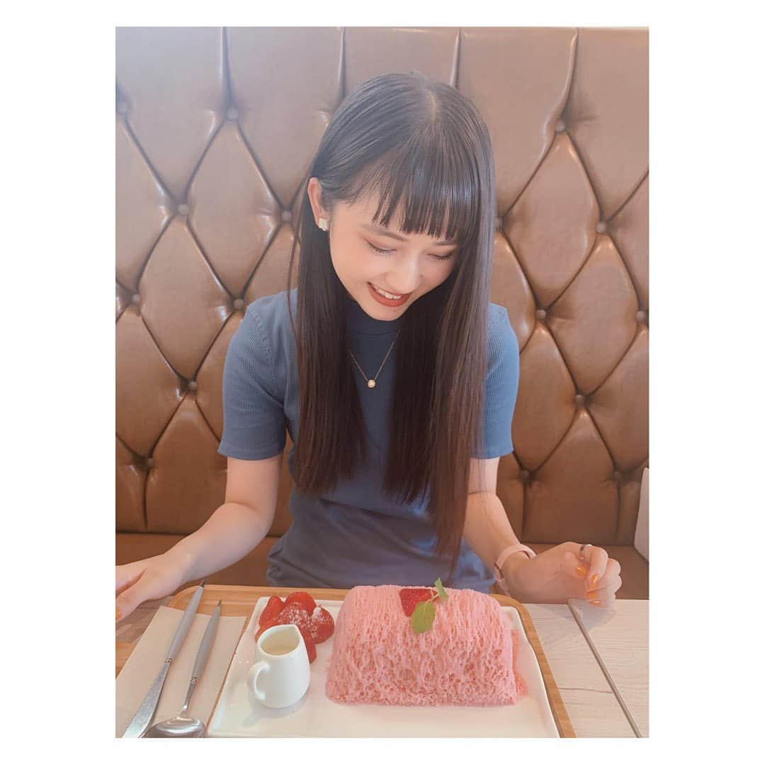 桜井美里さんのインスタグラム写真 - (桜井美里Instagram)「・﻿ ﻿ ﻿ ちょっと前にアメフラっシのゆづと糸かき氷食べてきたよ‪‪❤︎‬﻿ ﻿ ﻿ 口に入れた瞬間ふわっと溶けて美味しかった！﻿！  ﻿ ﻿ #🍧﻿ ﻿」9月23日 18時12分 - mippi__0418