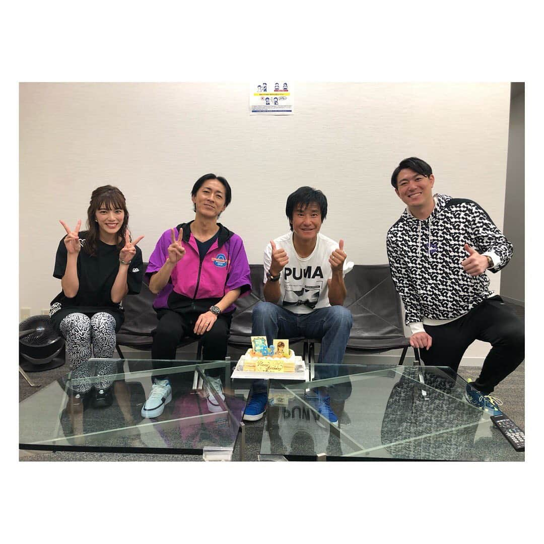 ナインティナインさんのインスタグラム写真 - (ナインティナインInstagram)「本日は… 中山雅史さん53歳の誕生日です！！  先日のやべっちF.C.の放送後に演者・スタッフで中山さんをお祝いしました！！ お誕生日おめでとうございます🎂  #中山雅史 #ゴン中山 #矢部浩之 #寺川俊平 #三谷紬 #やべっちF.C.」9月23日 19時03分 - ninety_nine_99staff